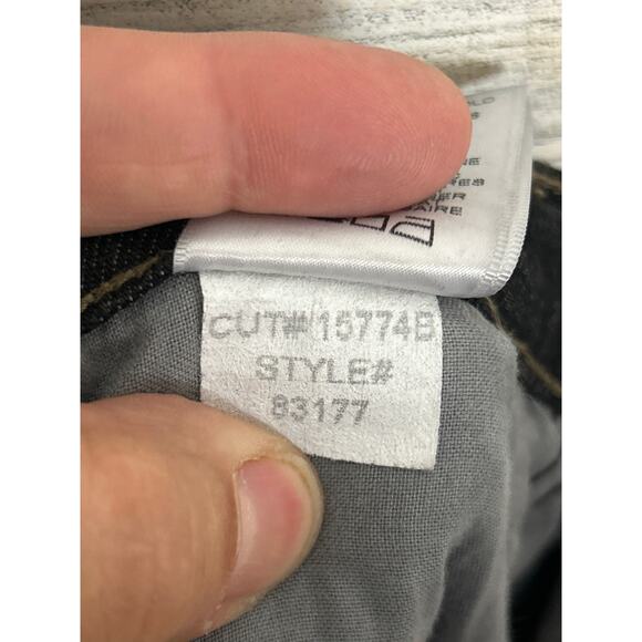 NYDJ Womens 8 Light Black Denim Straight Leg Stretch Jeans Nordstrom Retro - Picture 7 of 7